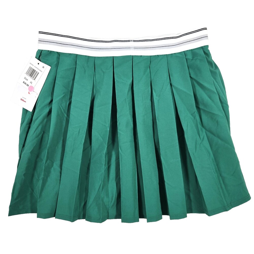 Wilson Tennis Golf Skort Youth XL Classic Skirt in Courtside Green Solid NWT